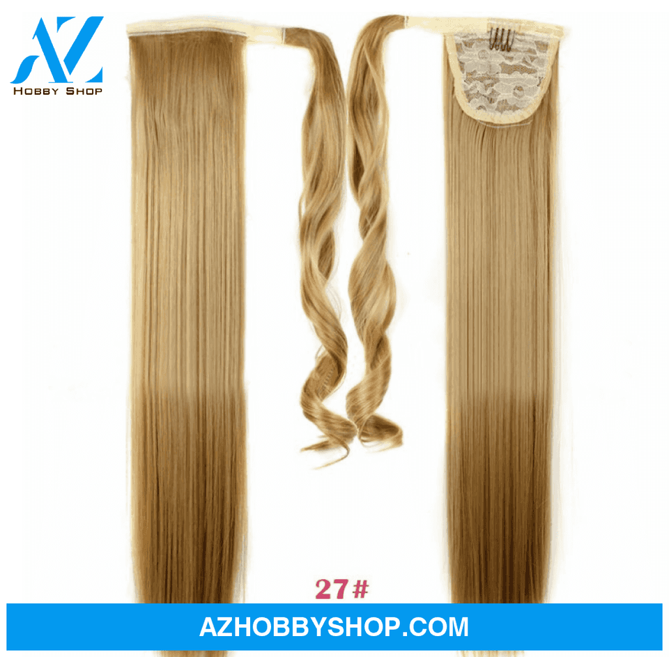 Velcro Wig Ponytail Straight Invisible Hair Extension 27