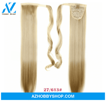 Velcro Wig Ponytail Straight Invisible Hair Extension 27613