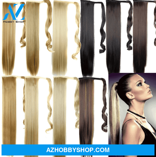 Velcro Wig Ponytail Straight Invisible Hair Extension