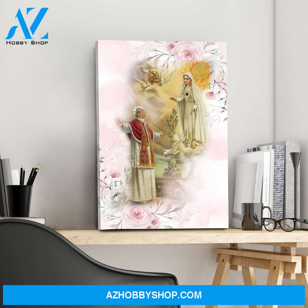 VENERABLE POPE PIUS XII AND THE 1954 MARIAN YEAR CANVAS WRAP