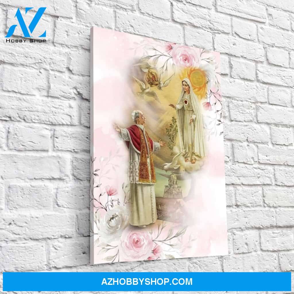 VENERABLE POPE PIUS XII AND THE 1954 MARIAN YEAR CANVAS WRAP
