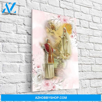 VENERABLE POPE PIUS XII AND THE 1954 MARIAN YEAR CANVAS WRAP