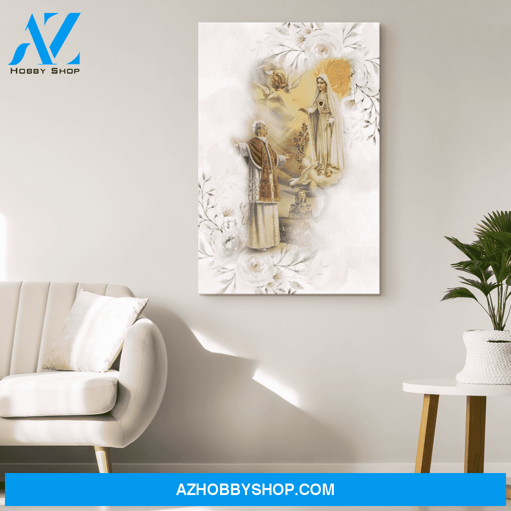VENERABLE POPE PIUS XII AND THE 1954 MARIAN YEAR CANVAS WRAP