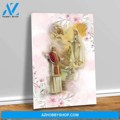 VENERABLE POPE PIUS XII AND THE 1954 MARIAN YEAR CANVAS WRAP
