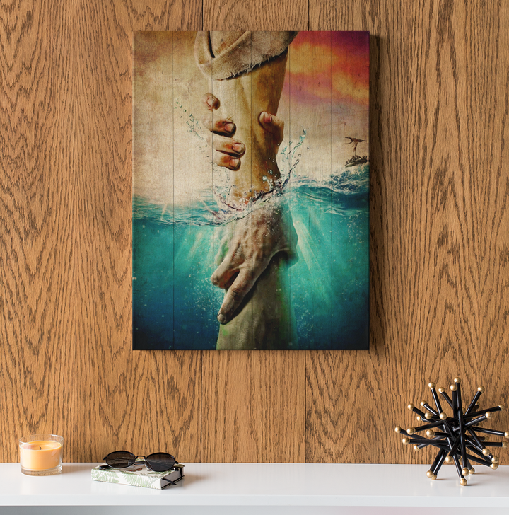 Jesus Take the hand - Matte Canvas