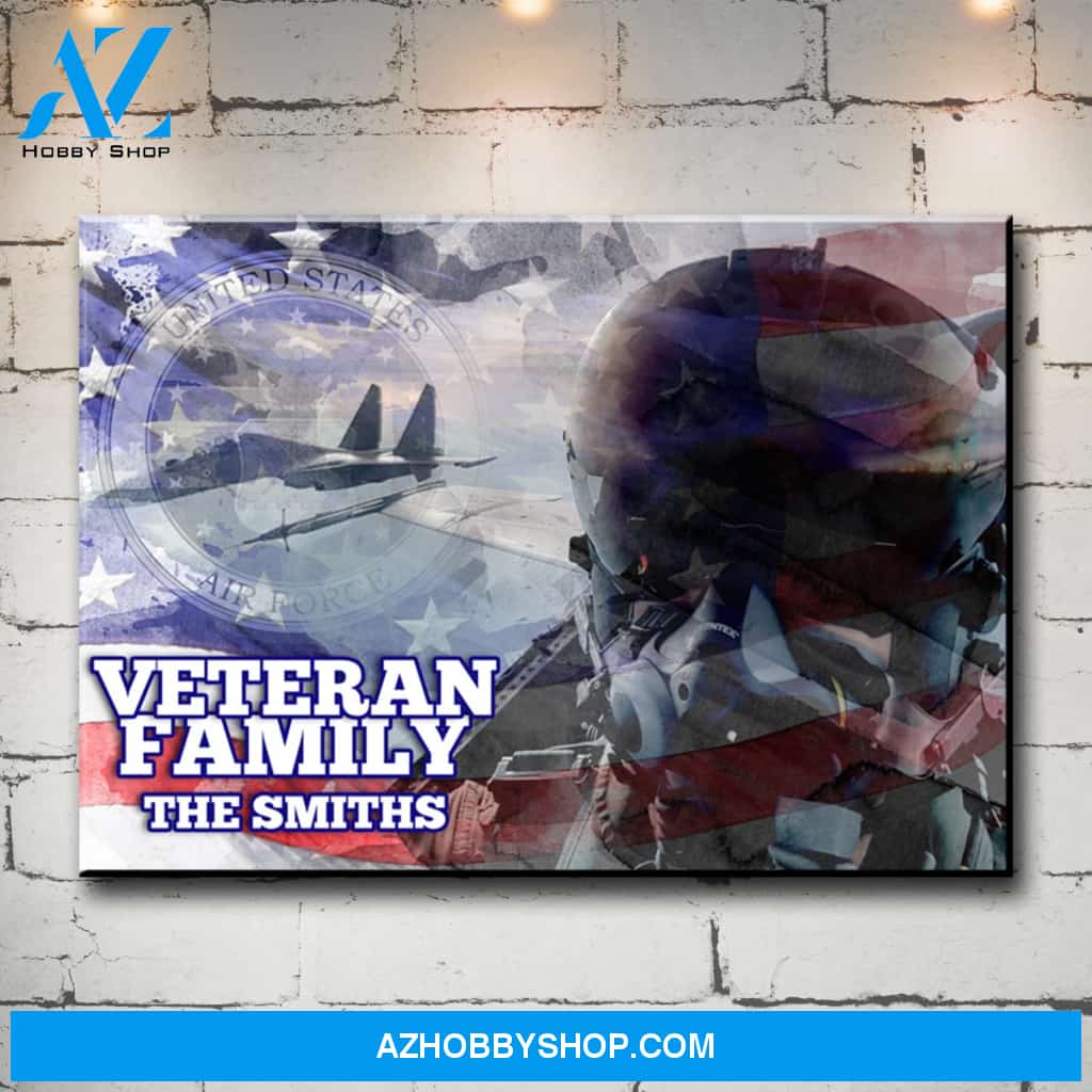 Veteran Family Air Force Premium Canvas