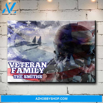 Veteran Family Air Force Premium Canvas