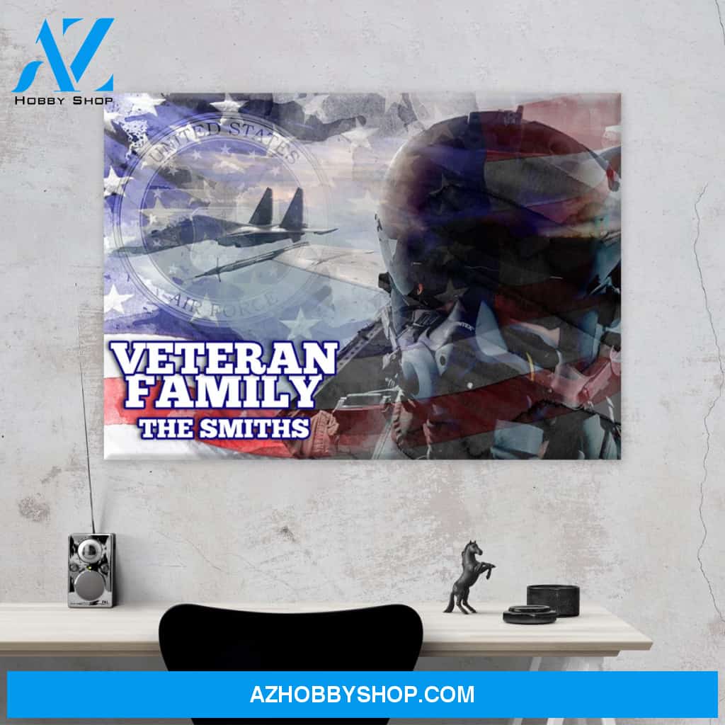 Veteran Family Air Force Premium Canvas