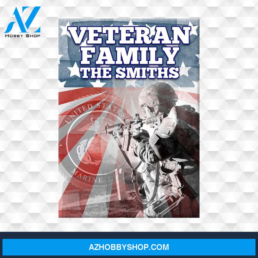 Veteran Family Marine Corps Premium Canvas