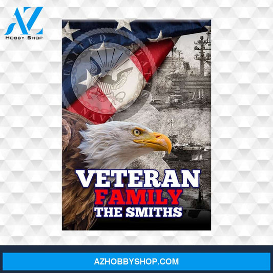 Veteran Family Navy Premium Canvas