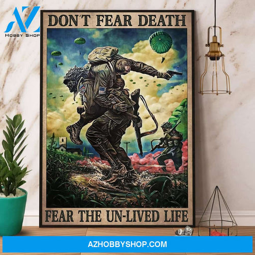 Veteran Fear The Unlived Life War Canvas And Poster, Wall Decor Visual Art