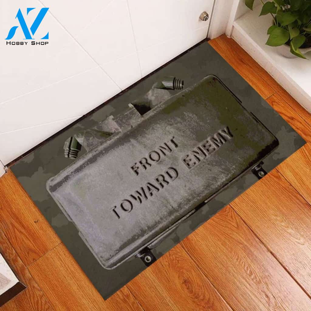 Veteran Font Foward Enemy Doormat Welcome Mat Housewarming Home Decor Funny Doormat Gift for Veterans Day