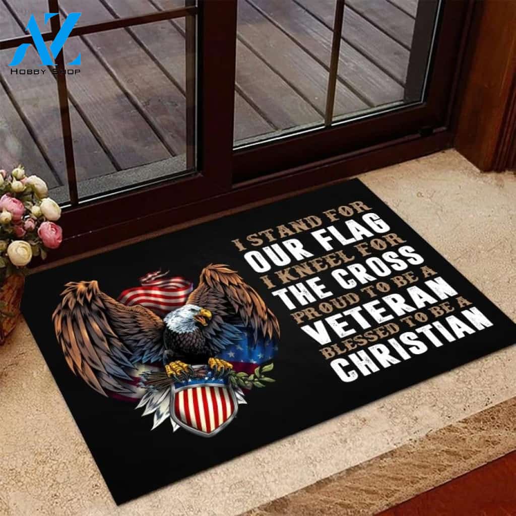 Veteran Welcome Rug - Proud To Be A Veteran Doormat Welcome Mat Housewarming Gift Home Decor Funny Doormat Gift for Friend