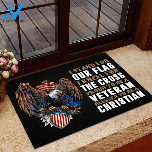 Veteran Welcome Rug - Proud To Be A Veteran Doormat Welcome Mat Housewarming Gift Home Decor Funny Doormat Gift for Friend
