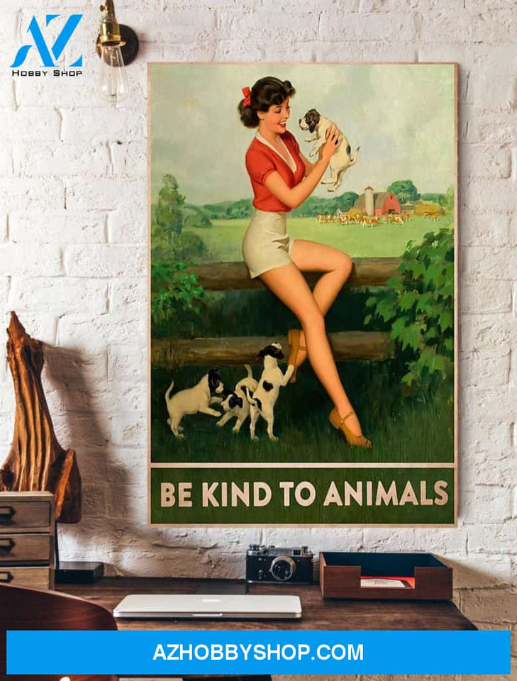 Veterinarians Be Kind To Animals Canvas And Poster, Wall Decor Visual Art
