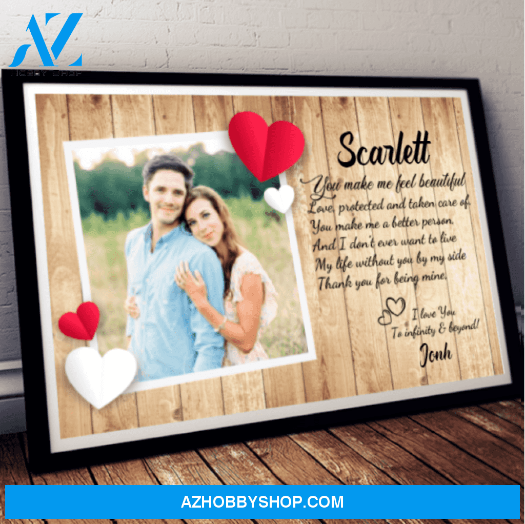 VHH I Love You To Infinity And Beyond Couple Personalized Poster Landscape