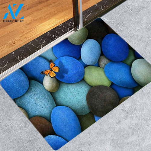 Viceroy Butterfly With Light Blue Color Doormat Floor Rug Housewarming Gift Home Living Home Decor Funny Doormat Gift Idea