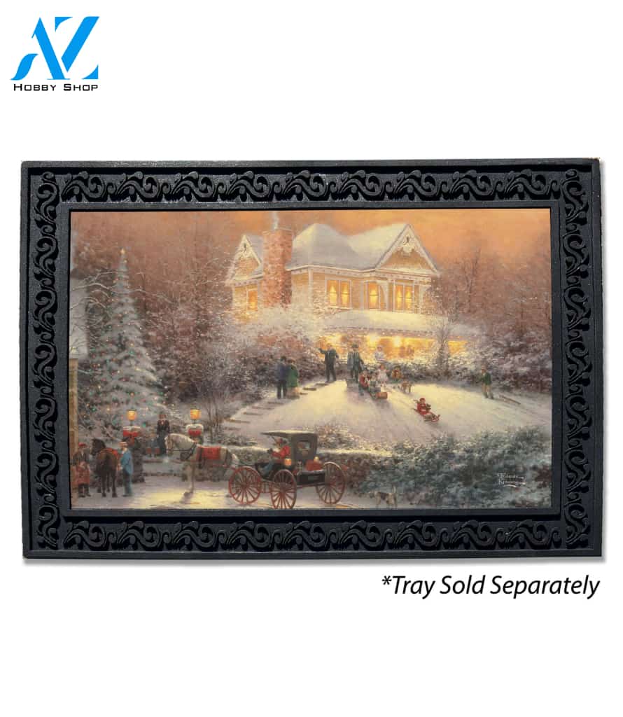 Victorian Christmas Doormat - 18" x 30"
