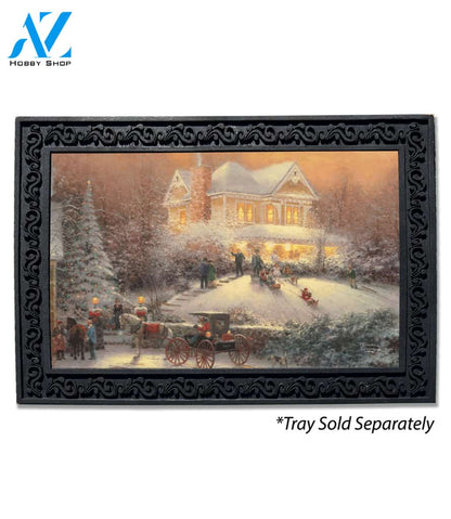 Victorian Christmas Doormat - 18" x 30"