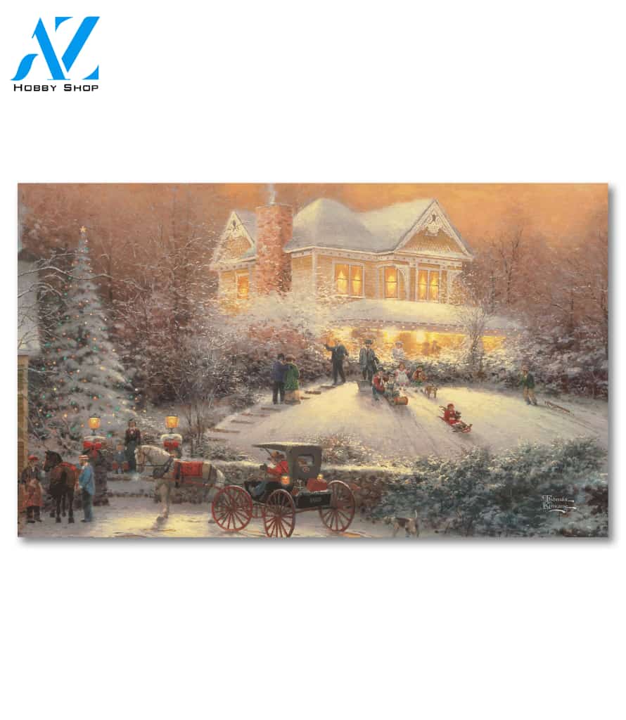 Victorian Christmas Doormat - 18" x 30"