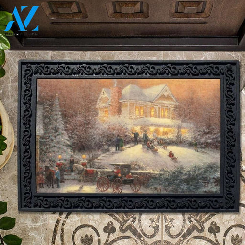 Victorian Christmas Doormat - 18" x 30"