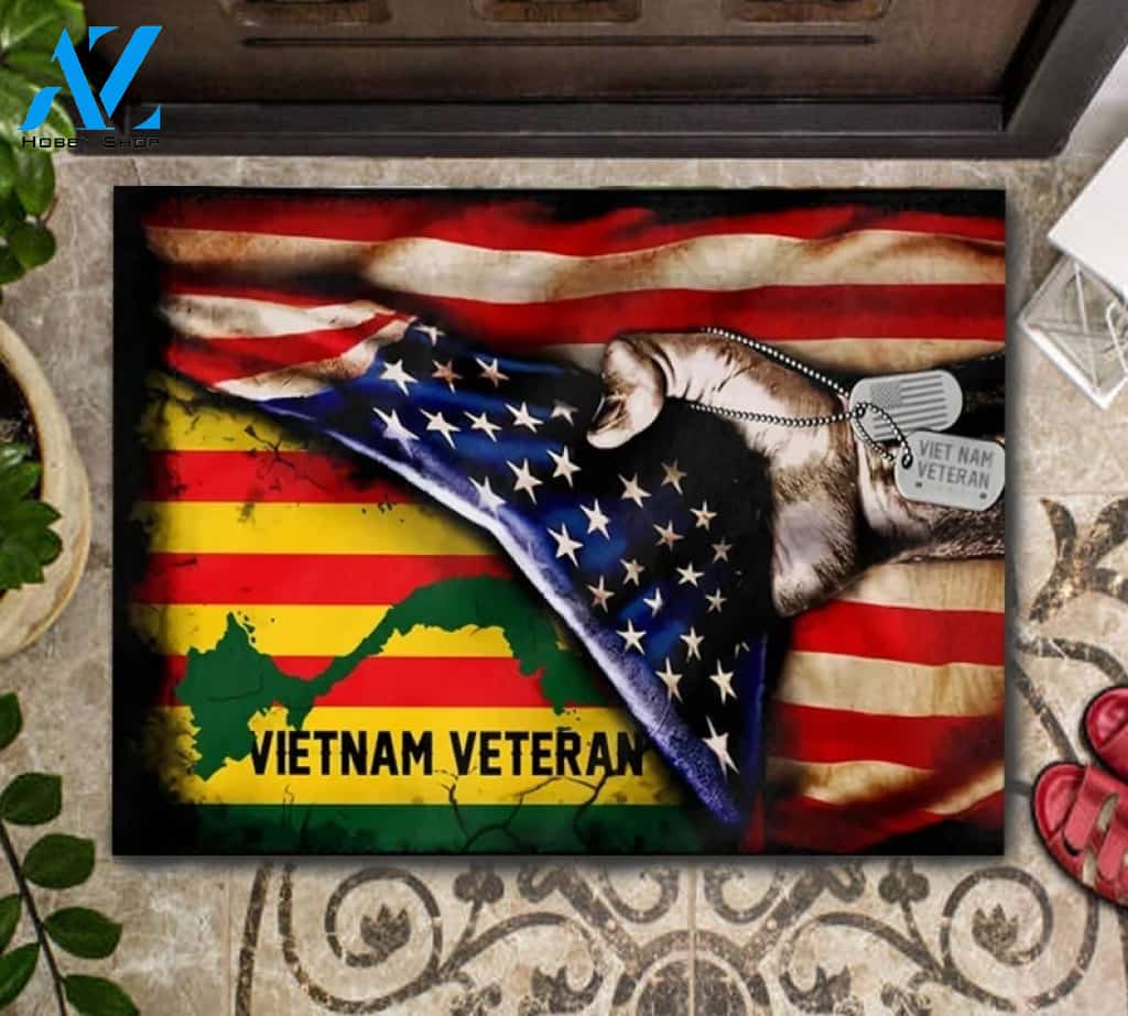 Vietnam Veteran In America Idea Decor For Vietnam Veteran's House Doormat Welcome Mat Housewarming Home Decor