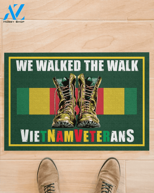 Vietnam Veteran We Walk The Walks Doormat