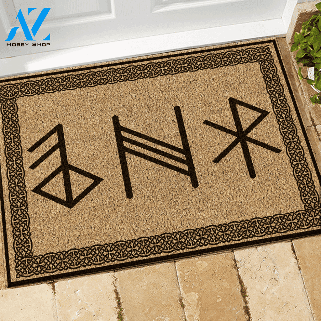 Viking Doormat Rune Symbols | Welcome Mat | House Warming Gift