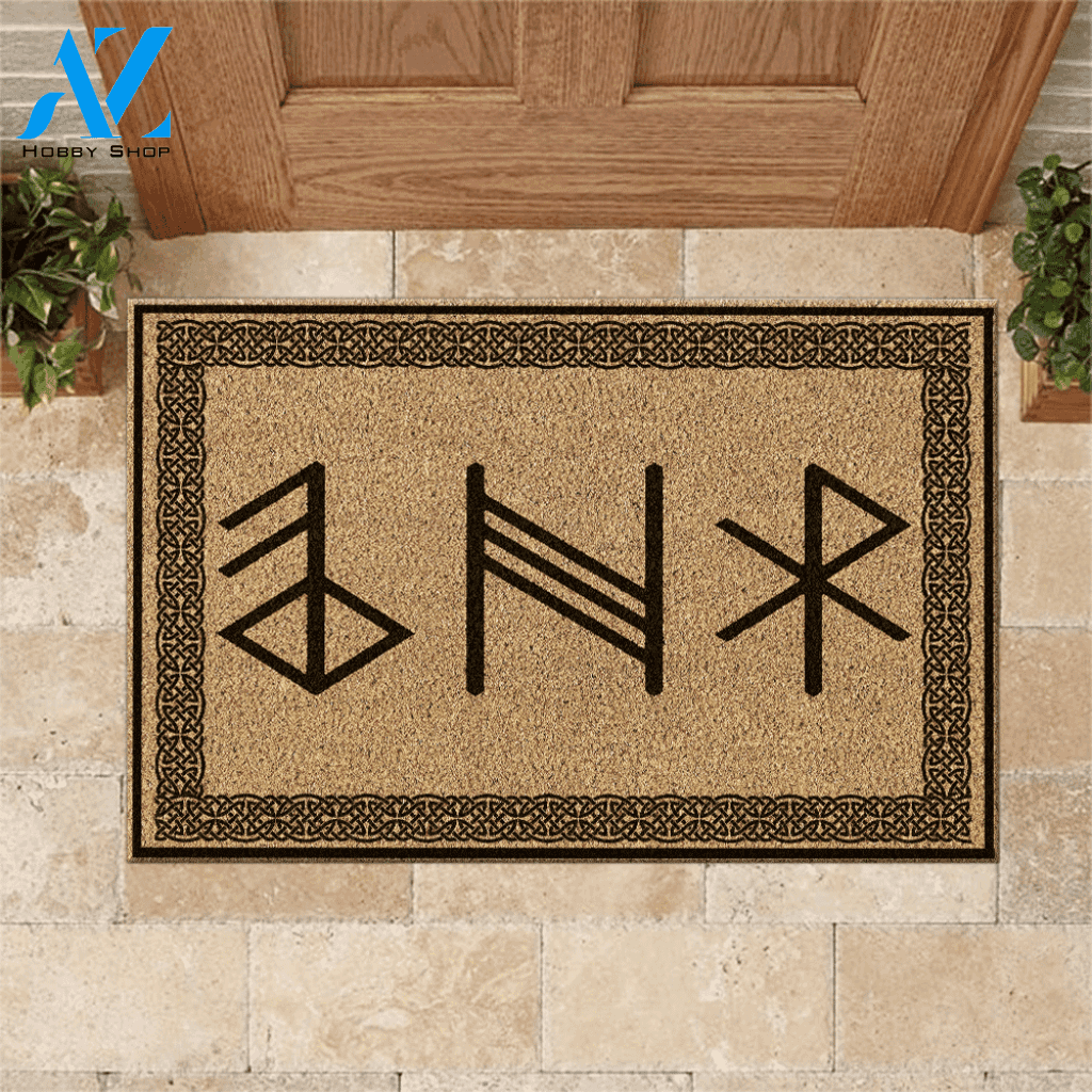 Viking Doormat Rune Symbols | Welcome Mat | House Warming Gift