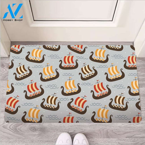 Viking Drakkar Ship Door Mat