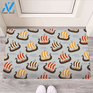 Viking Drakkar Ship Door Mat
