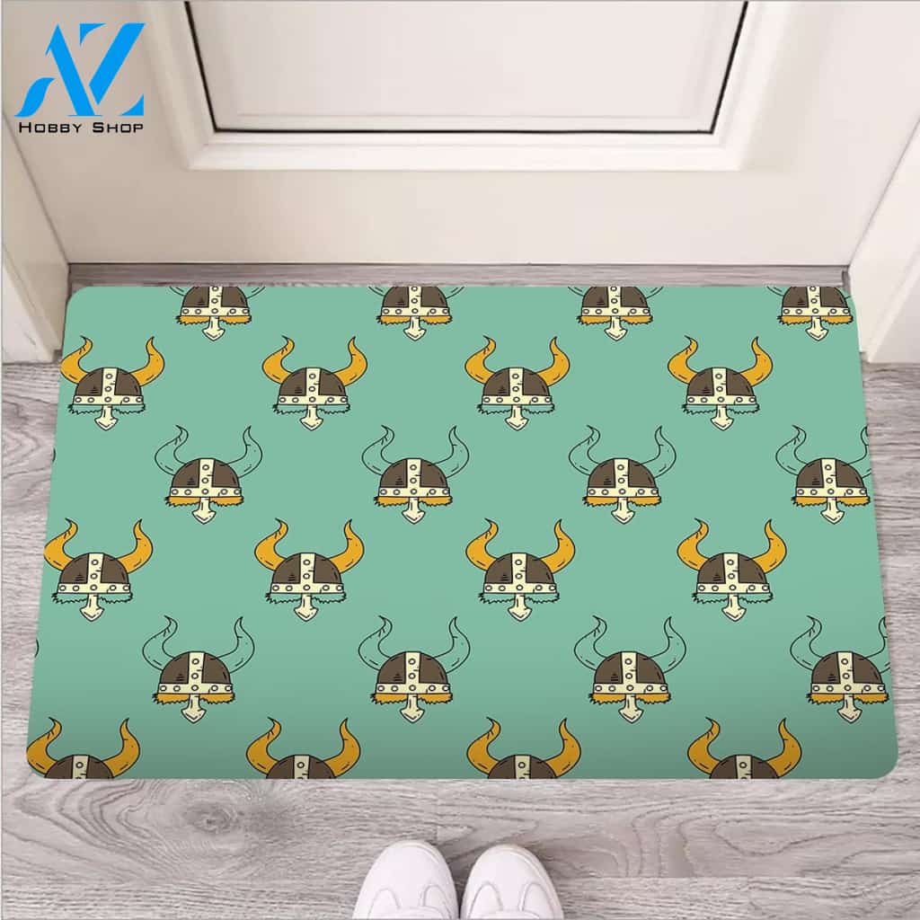 Viking Helmet Door Mat