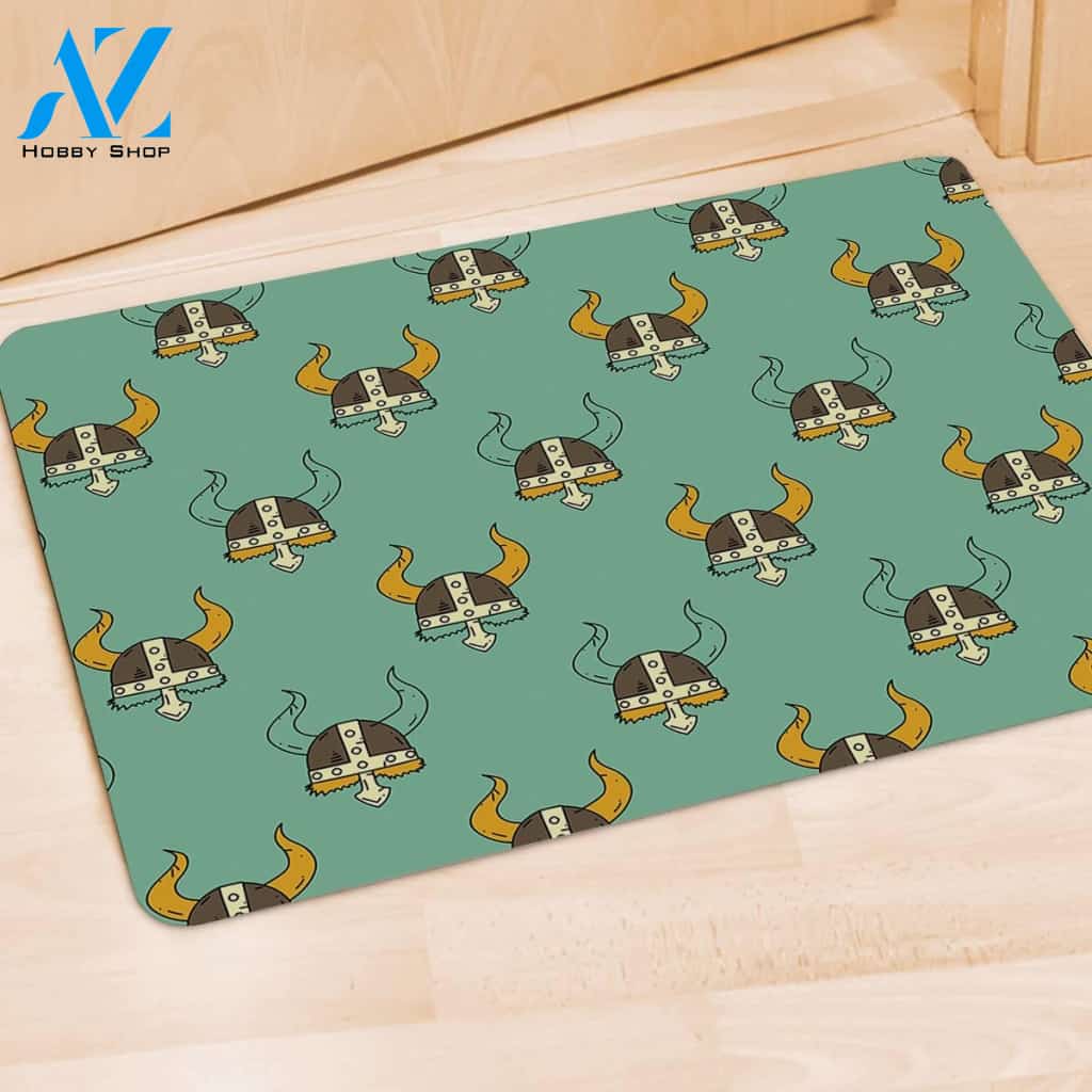 Viking Helmet Door Mat