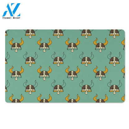 Viking Helmet Door Mat