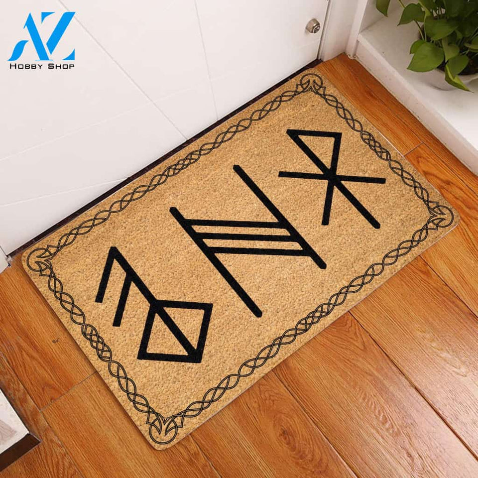 Viking Coir Pattern All Over Printing Doormat | Welcome Mat | House Warming Gift