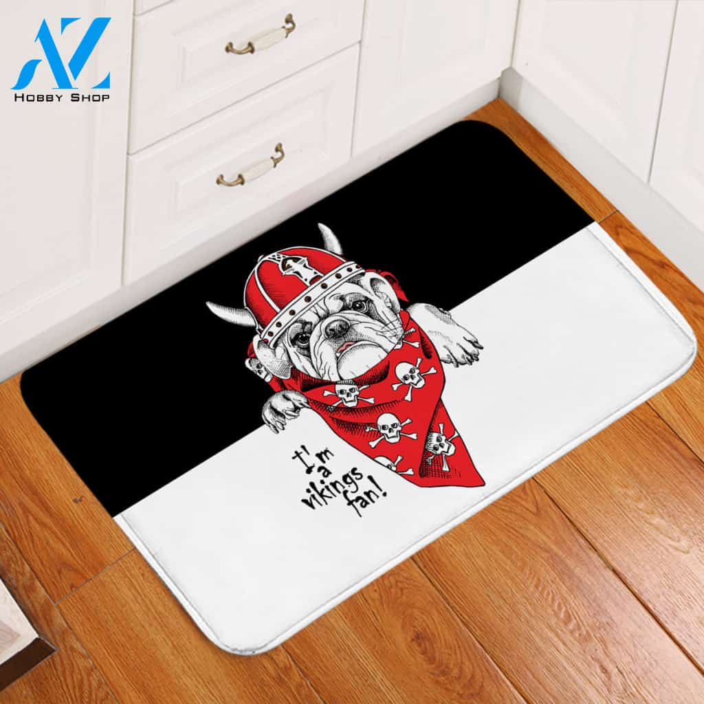 Viking Pug Door Mat