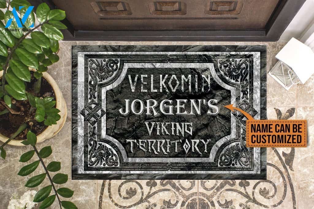 Viking Welcome Viking Territory Custom Doormat | Welcome Mat | House Warming Gift