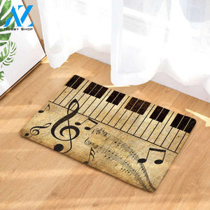 Vintage Music Notes Doormat