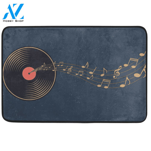 Vinyl Music Notes Doormat