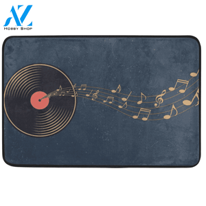 Vinyl Music Notes Doormat