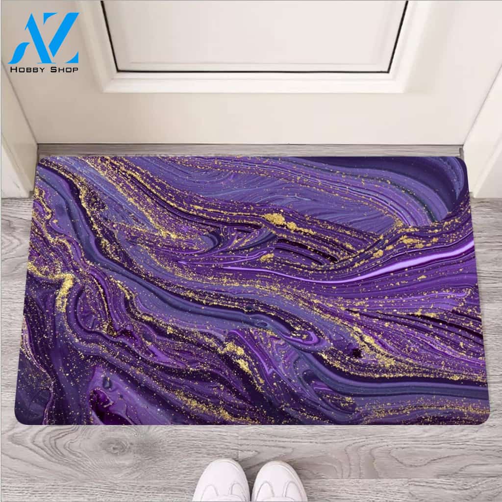 Violet Marble Door Mat