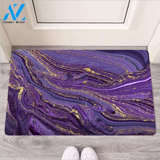 Violet Marble Door Mat