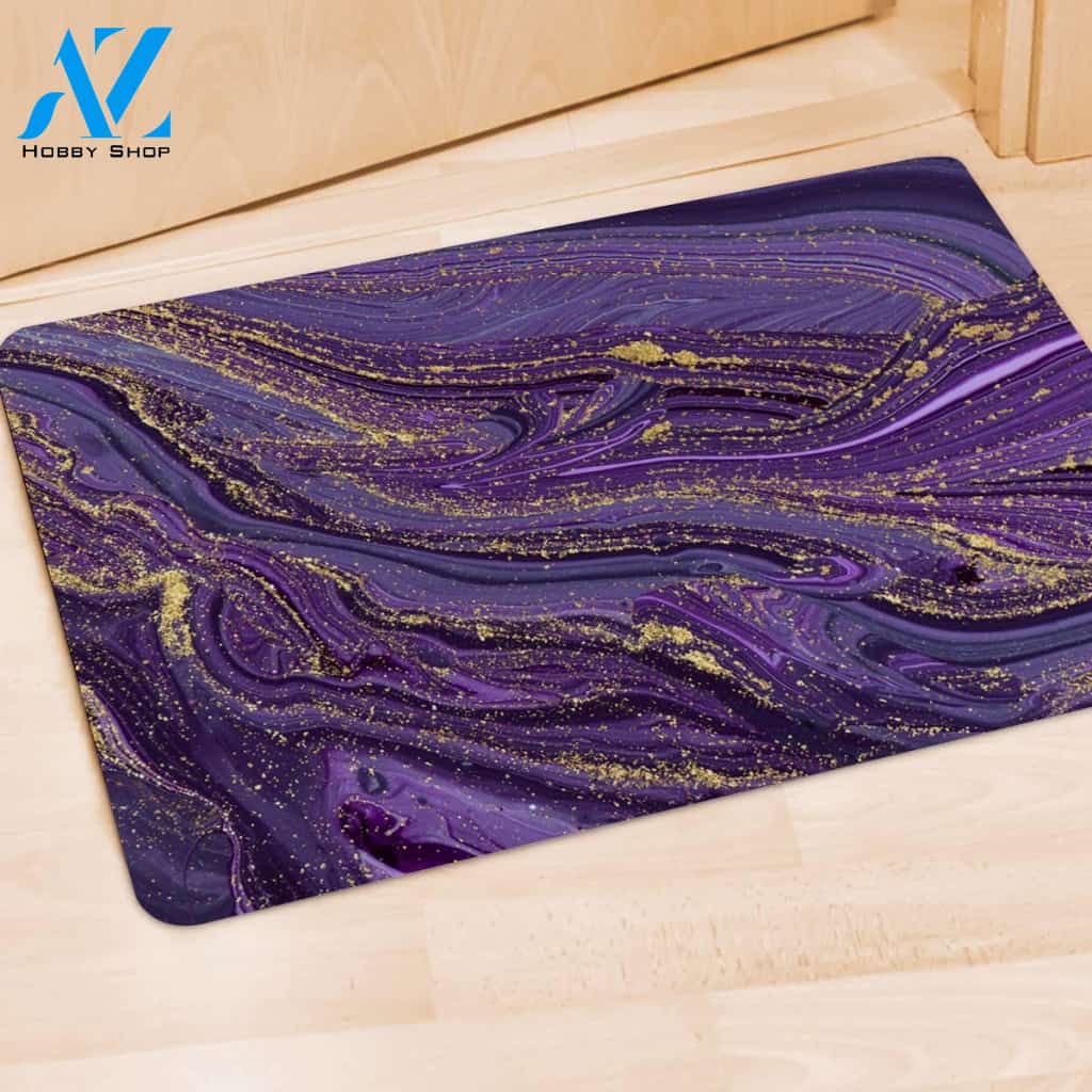 Violet Marble Door Mat