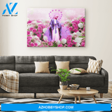Virgin Mary in the Rose Garden Canvas Art