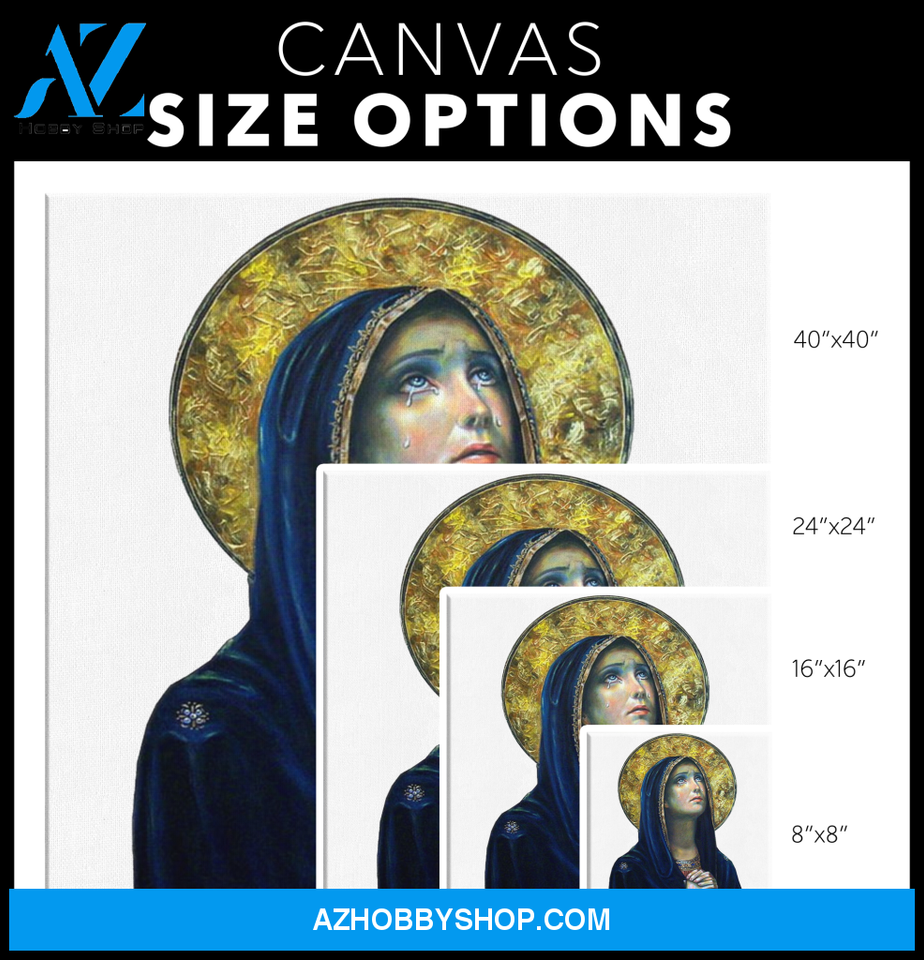 Virgin Mary-Our Lady of Sorrows Canvas Art
