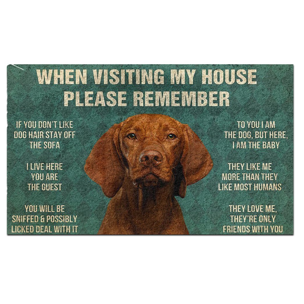 Vizsla's Rules Doormat