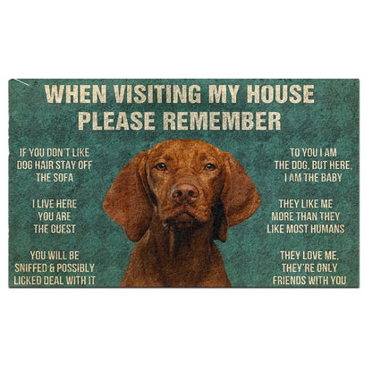 Vizsla's Rules Doormat