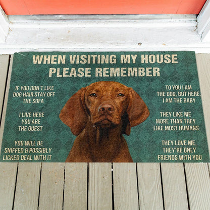 Vizsla's Rules Doormat