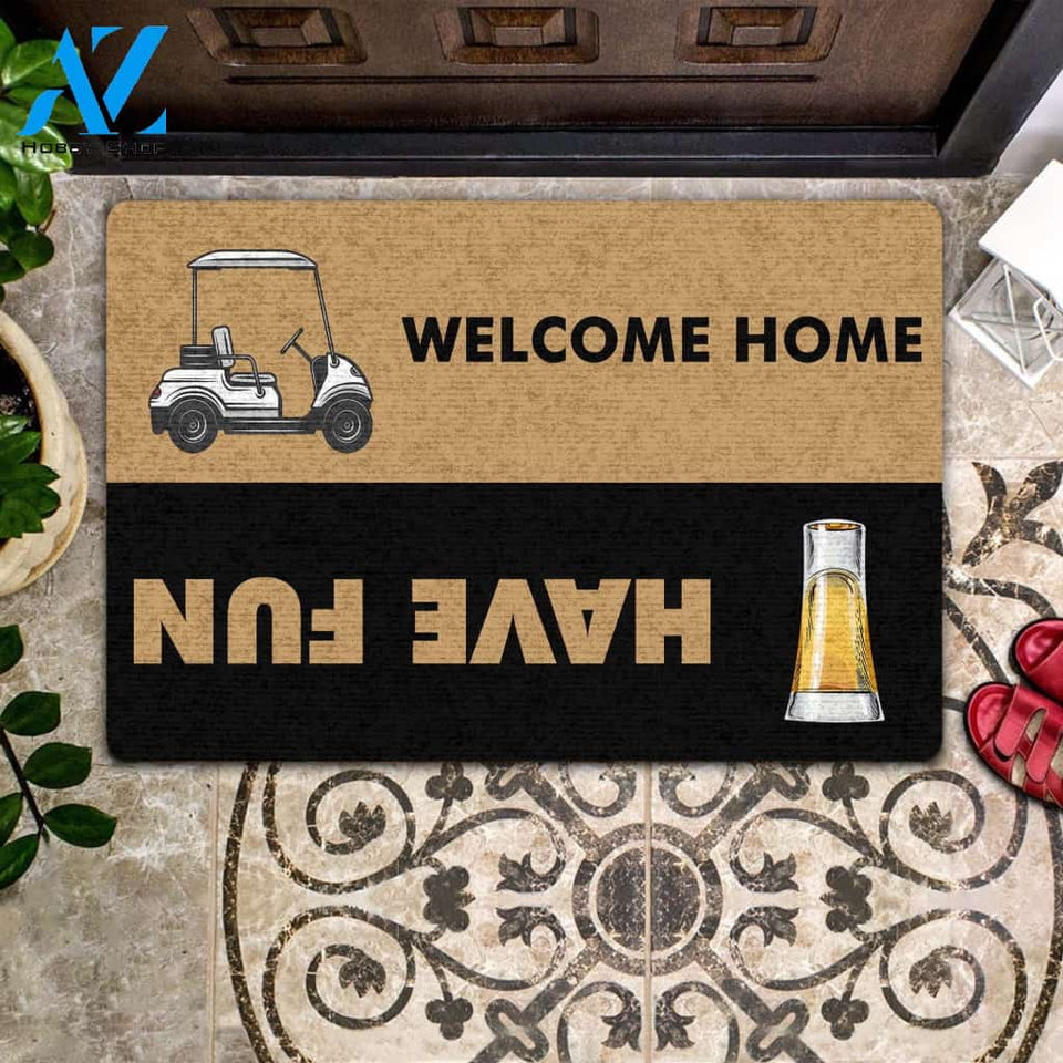 Vodka - Have Fun & Welcome Home All Over Printing Doormat | Welcome Mat | House Warming Gift