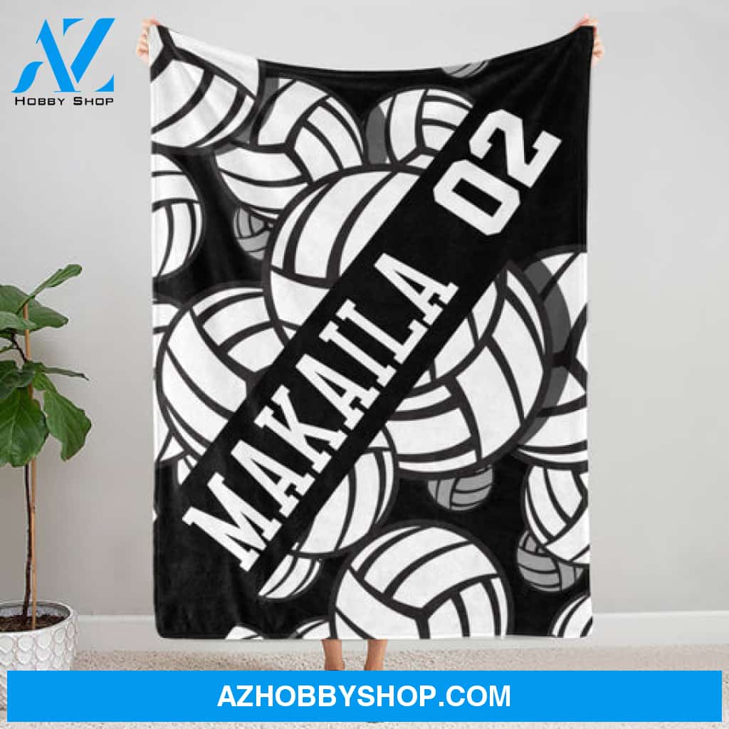Volleyball Lover Personalized Blanket Gift For Sport Lovers